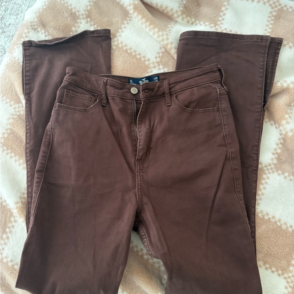 Hollister Chocolate Brown Jeans